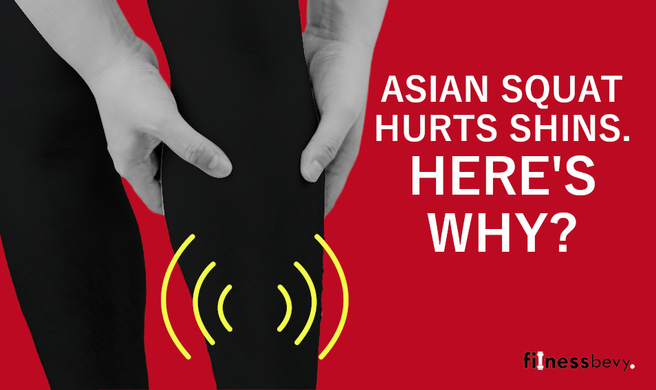 Man holding shins because it hurts, Featured image for blog post titled Asian squat hurts shins